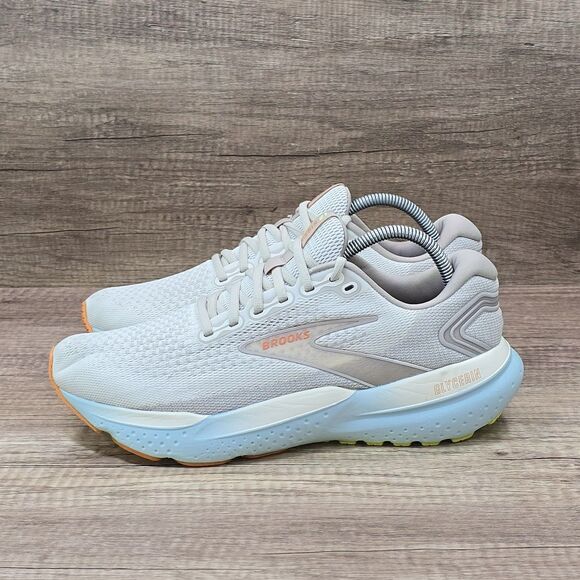 Brooks Glycerin 21 Women's Size 11 D Wide Beige Blue Running Shoes (1204081D195) - Picture 3 of 9